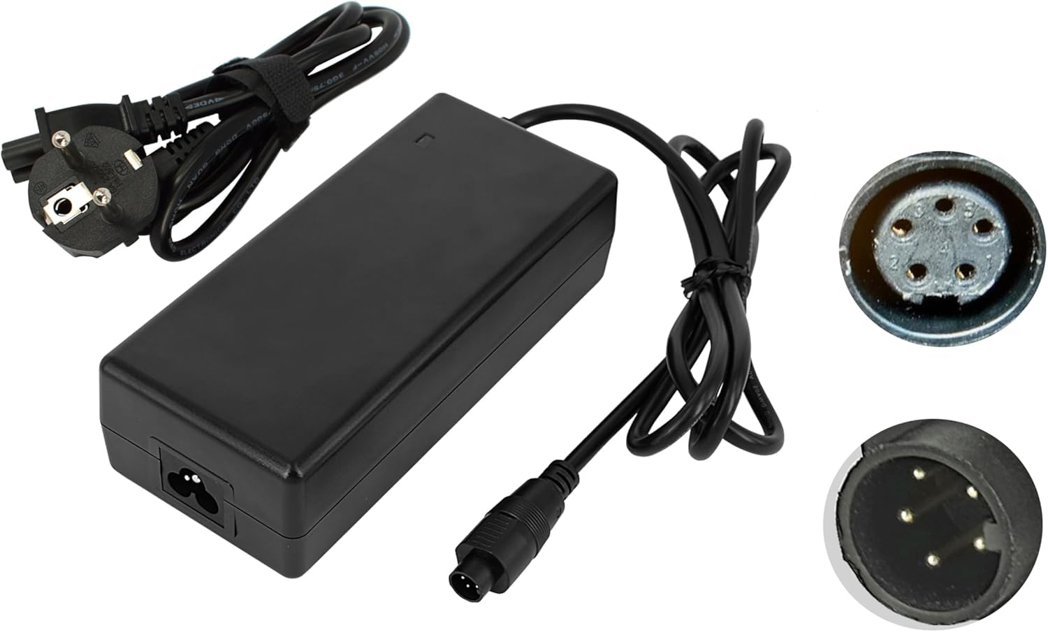 Acculader elektrische fiets: e-bike laders voor accu met 4-polige pin connector