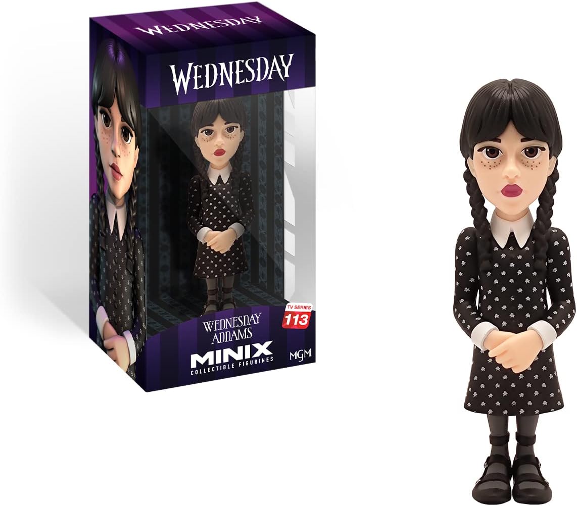 MINIX Bandai Wednesday Addams Model, Collectable Wednesday Figure From
