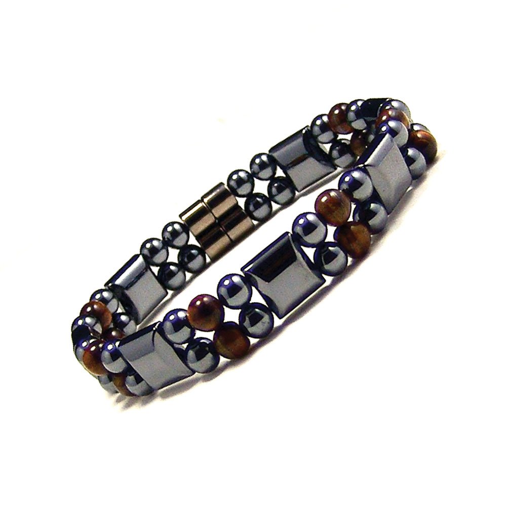 Accents Kingdom Bracelet Magnétique À Double Brin De Tigre pour Homme