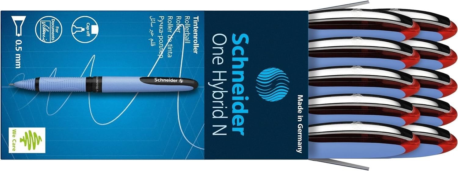 SCHNEIDER ONE HYBRID N İĞNE UÇLU ROLLER KALEM 0,5 MM KIRMIZI