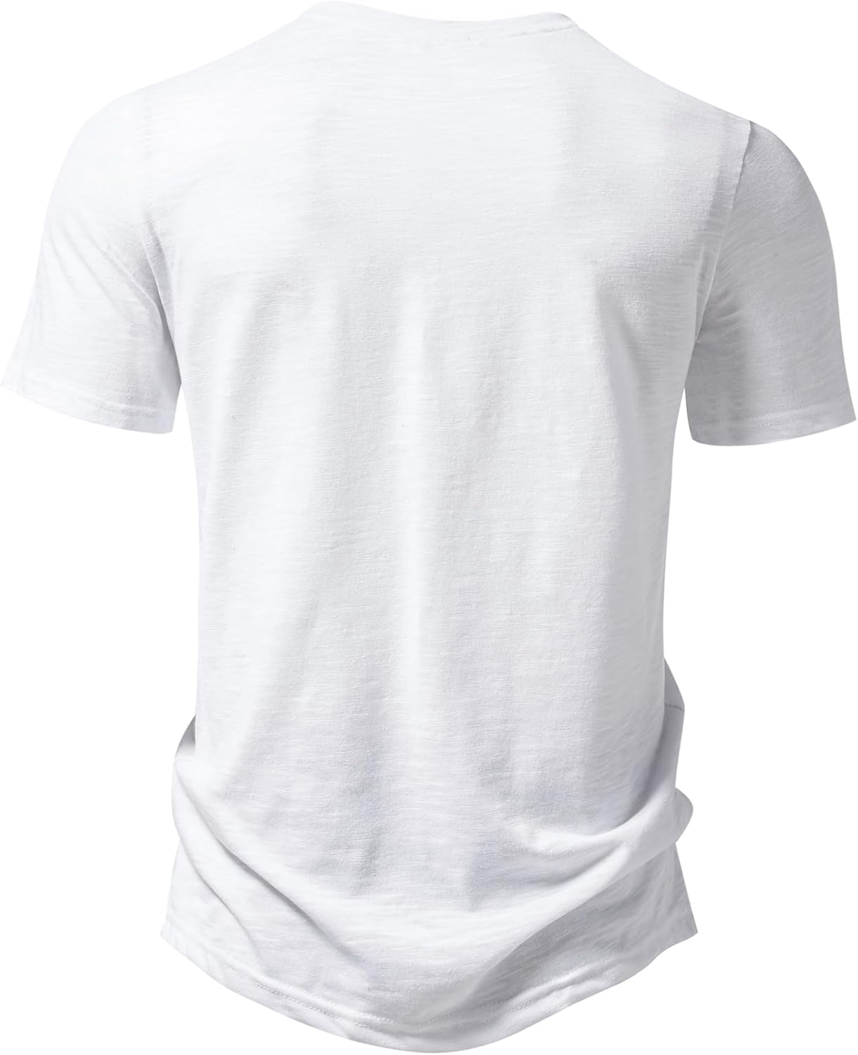 JEMITOP Men's Stretchy Short Sleeve Henley T-Shirt Casual Cotton 2 Buttons Notch Neck Tee Shirts - Image 4