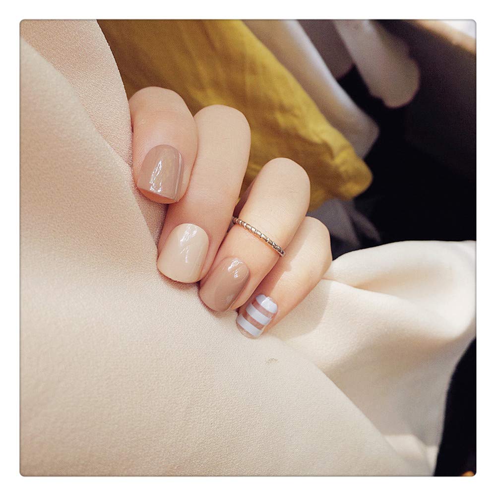 Faux Ongles Manucure Fini Patch D'Ongle Personnalité Mignonne Court Ongles Faux Usure Nail Armor