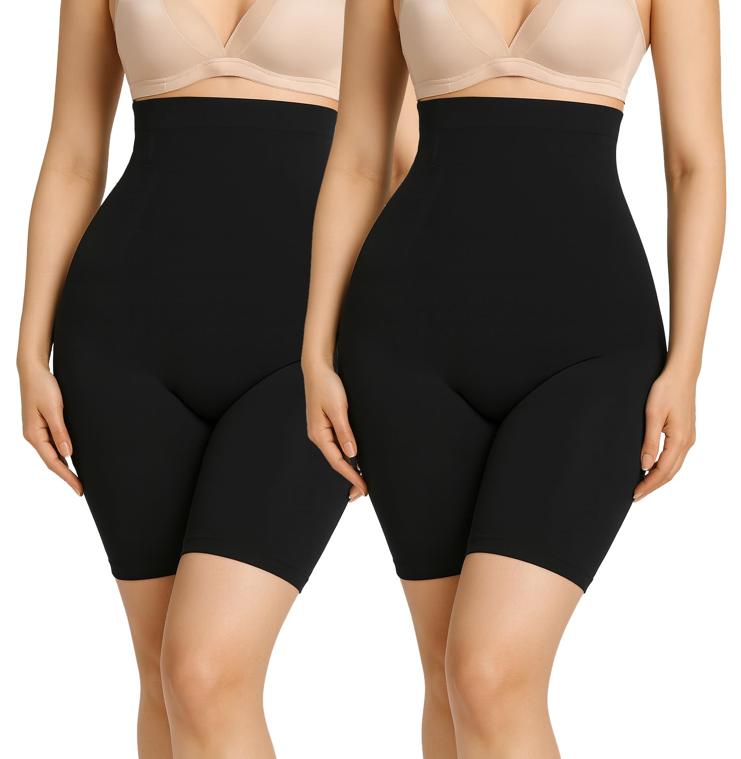 Tummy Control Shapewear for Women Butt Lifting Shapewear High Waist Body Shaper Shorts Seamless Thigh Slimmer (Fits Waist : 30 to 39 Inch)-image-29