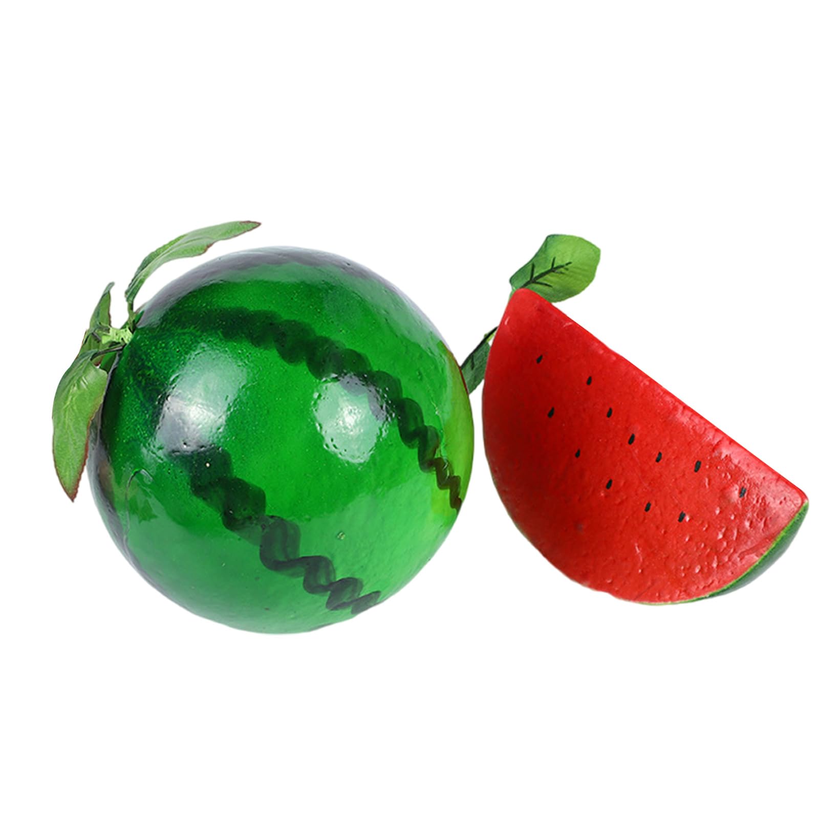 NEWFT Artificial Watermelon Simulation Fruit Foams Watermelon Fruit Photography Tool for Kitchen Decorations Basket Display