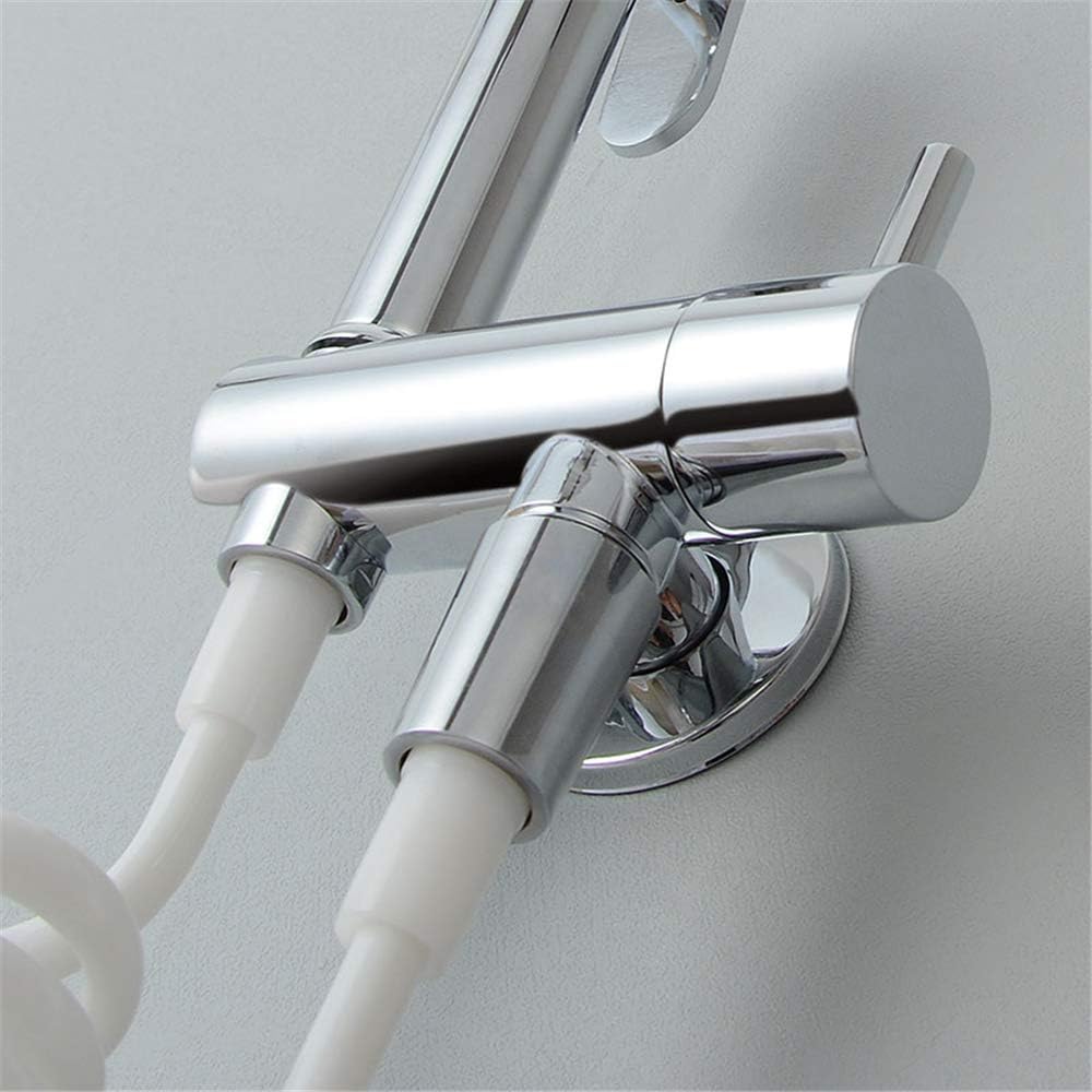 Shower Set Water-Tap Bath Shower Systems Toilet Bidet Sprayer Kit, Bathroom Wall Mounted Handheld Bidet Faucet Set, 3 Meters Shower Hose Shut-Off VAE