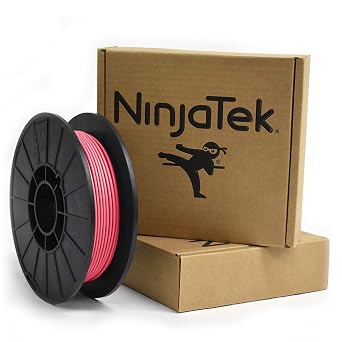 NinjaTek 3DNF07129005 NinjaTek NinjaFlex TPU Filament, 3.00mm, TPE, .5kg, Flamingo Pink Pack of 1