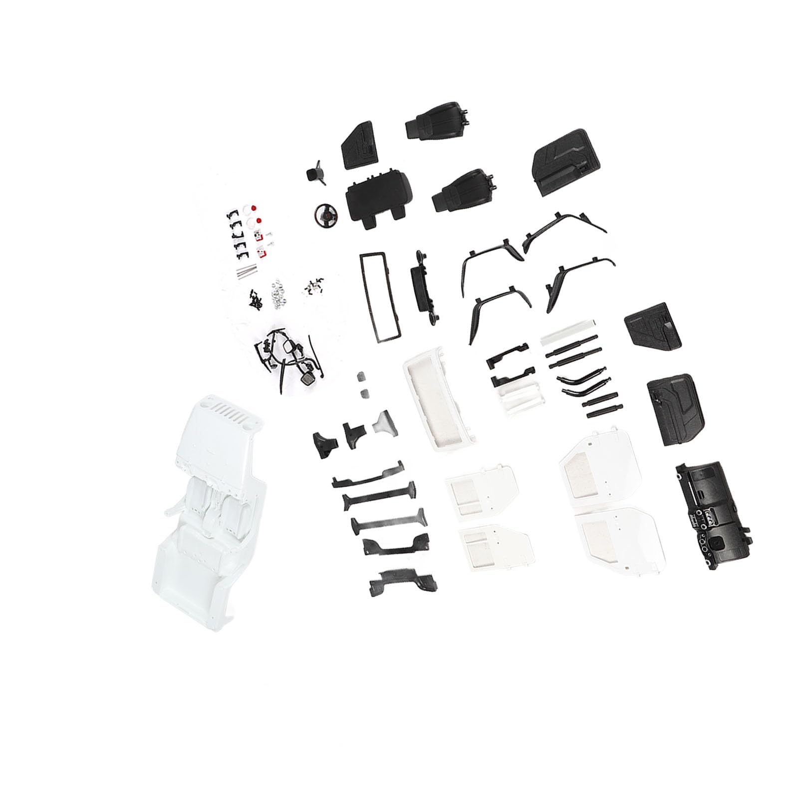 Nadwozie samochodu RC Otwarte nadwozie samochodu Akcesoria Premium Plastik ABS Rozstaw osi 313 mm Niezmontowany zestaw do SCX10 90046 1/10 RC Model samochodu (Biały)