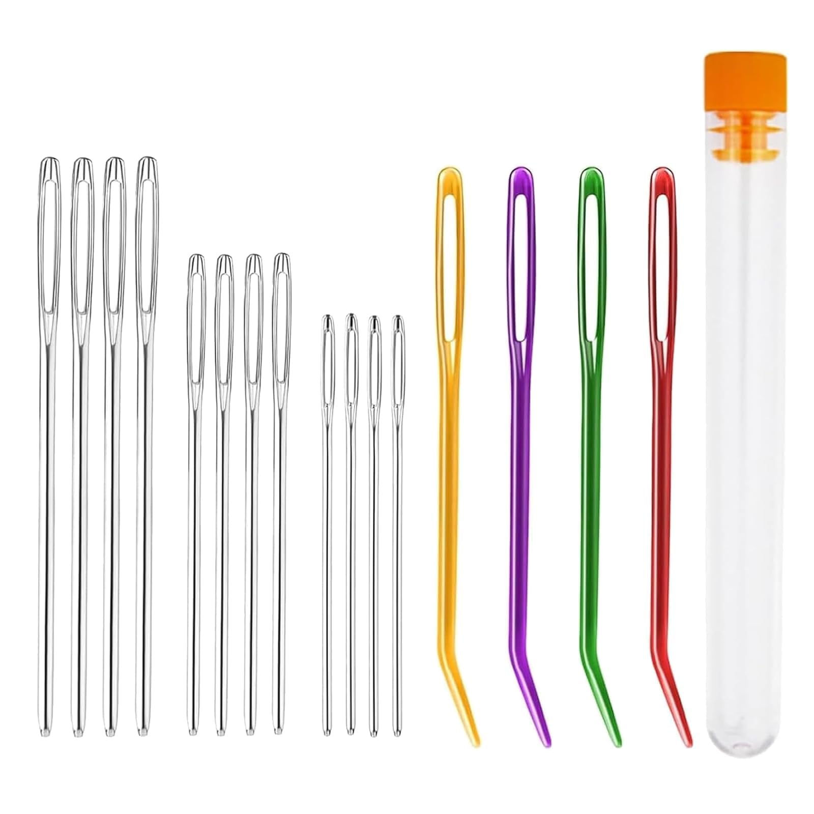 Cjkoonsa 16 Large Eye Blunt Needles Pcs Darning Needle, Darning Needles For Wool, Crochet Needles, Tapestry Needle, Wool Needles For Sewing Up Knitting For Crochet Diy Crafts
