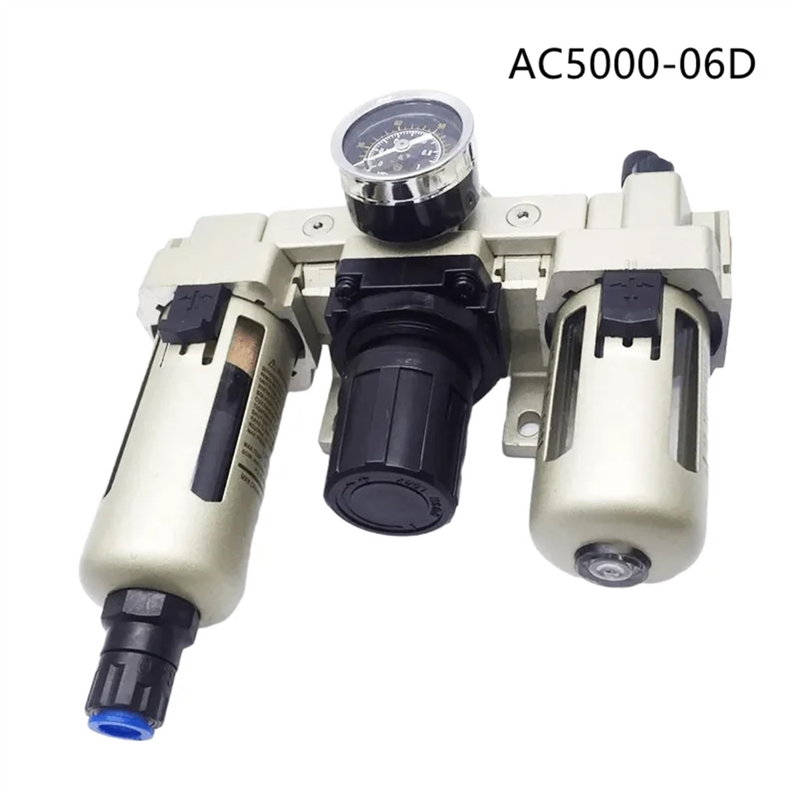 AC4000-04 AC5000-06 10d filtr powietrza pneumatyczny regulator powietrza do pistoletu malarskiego regulator ciśnienia sprężarki filtr pułapka oleju (AC5000-06D, rdzeń włókna)