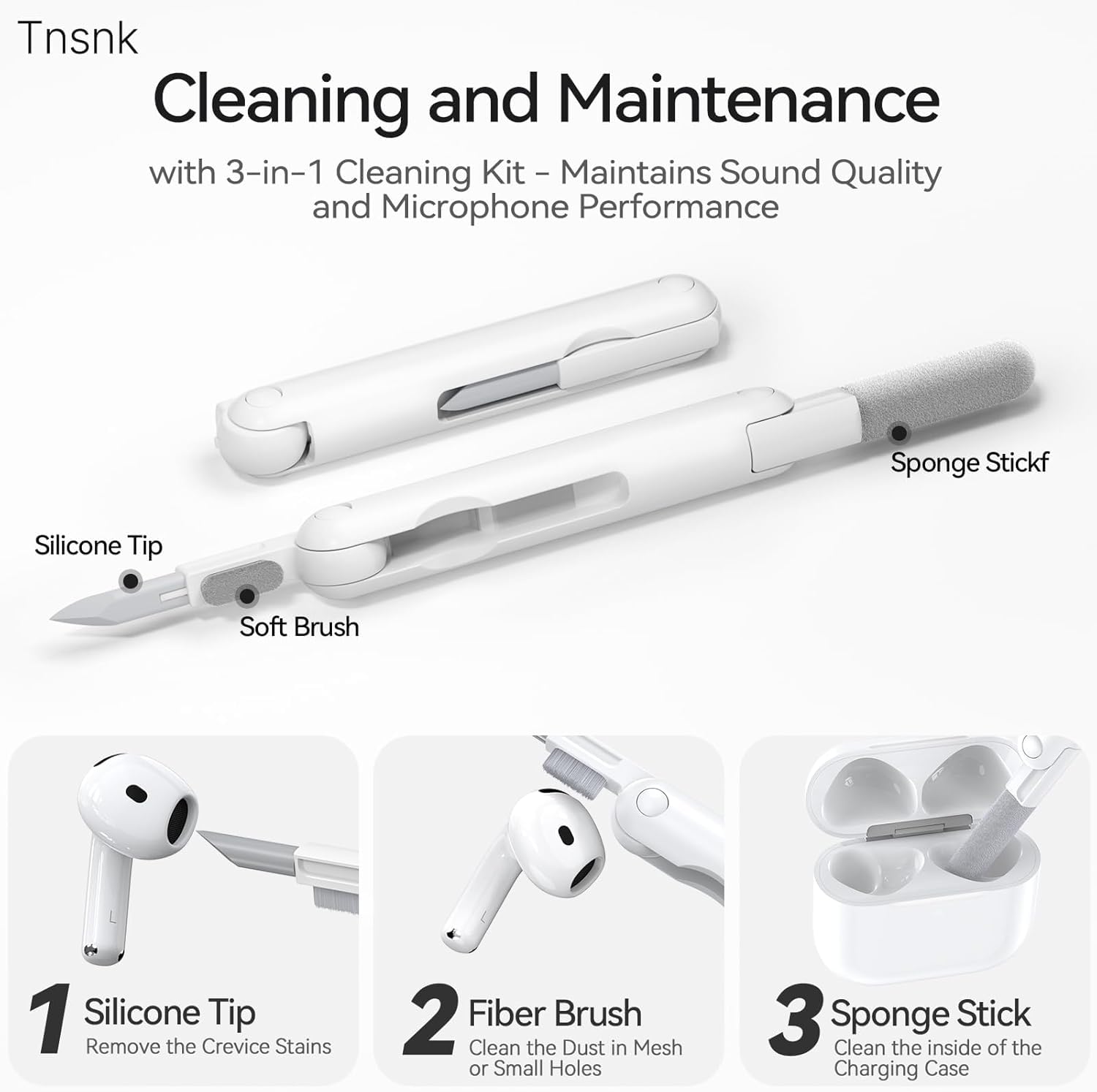 Etui do AirPods 4, różowe, z zestawem do czyszczenia 3 w 1 i brelokiem, miękki silikon 360°, pełna ochrona, etui na iPoda 4, urocze, kompatybilne z Apple Airpods 4. generacji 2024, dla kobiet