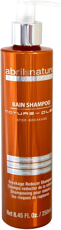 abril et nature - Nature Plex, STOP Rotura - Champú Preventivo, Protector y Reparador del Cabello - Cabellos muy Tratados o Dañados - Tratamiento Profesional Protector de la Rotura - 250 ml