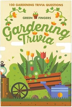 Gift Republic Gardening Trivia Cards. Pocket-Sized Quiz Game with 100 Plant and Gardening Related Questions. Fun Gift for Gardeners. Unique Travel Game