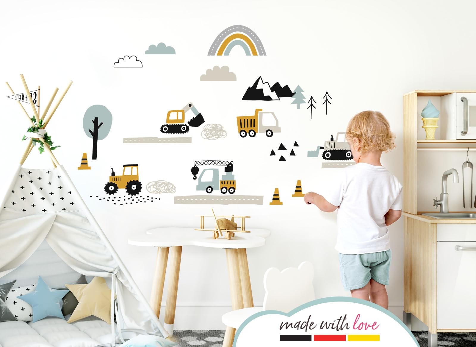 Adesivo Parete Bambini Adesivo Murale Arcobaleno Per Cameretta
