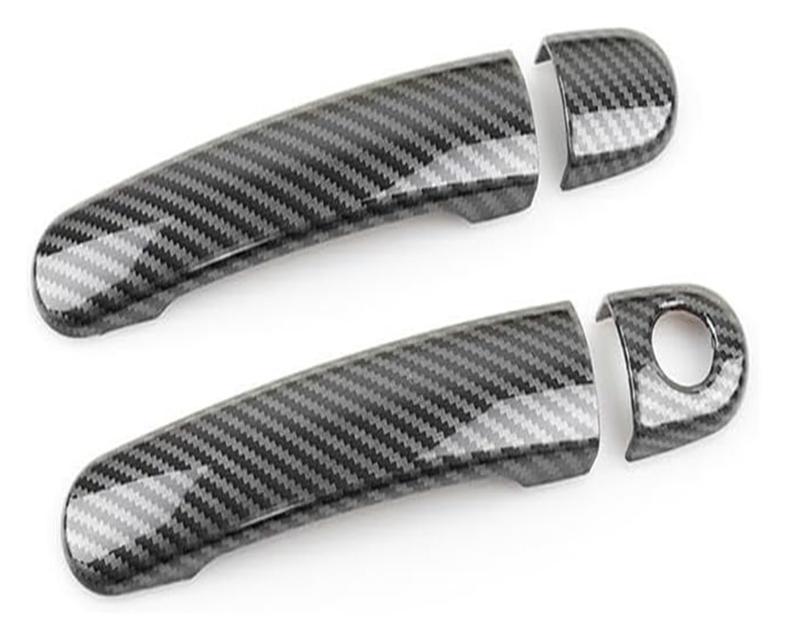 Qwqthgs Carbon Texture B Car Exterior Door Handle Cap For Vw For Golf 4 For B&Ora Mk4 For Rabbit A4 1J 1999-2004 Car Exterior Door Handle Covers(Carbon Texture B)