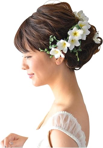 最終値下げ 花冠風アレンジ髪飾りヘッドドレス 花 木の実 枝葉 果実ヘアピン Astrouprock Com