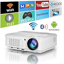 WXGA LED Android Bluetooth Video Projector 4400 lumen Support 1080p HD
LCD Digital Smart Gaming TV Wireless Wifi Projectors Home Entertainment
Outdoor Movie with HDMI USB Audio Estimated Price : £262