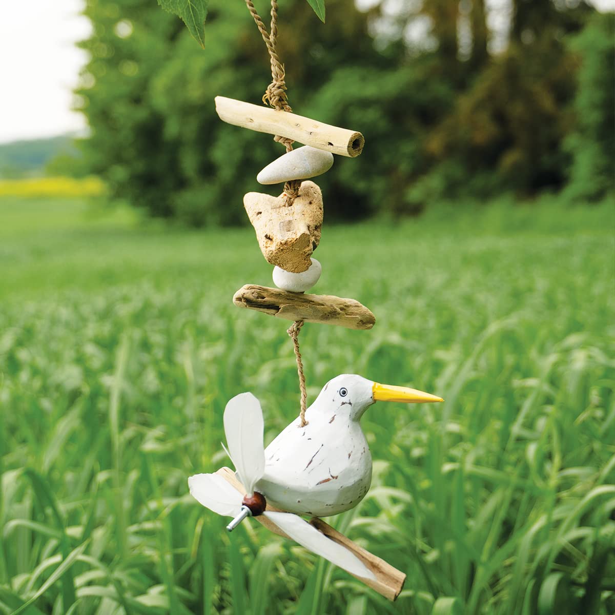 Yurosiay Scacciapensieri Capiz - Campana Vento Madreperla Per Esterni | Decorazione Elegante, Suono Rilassante - Foto 5