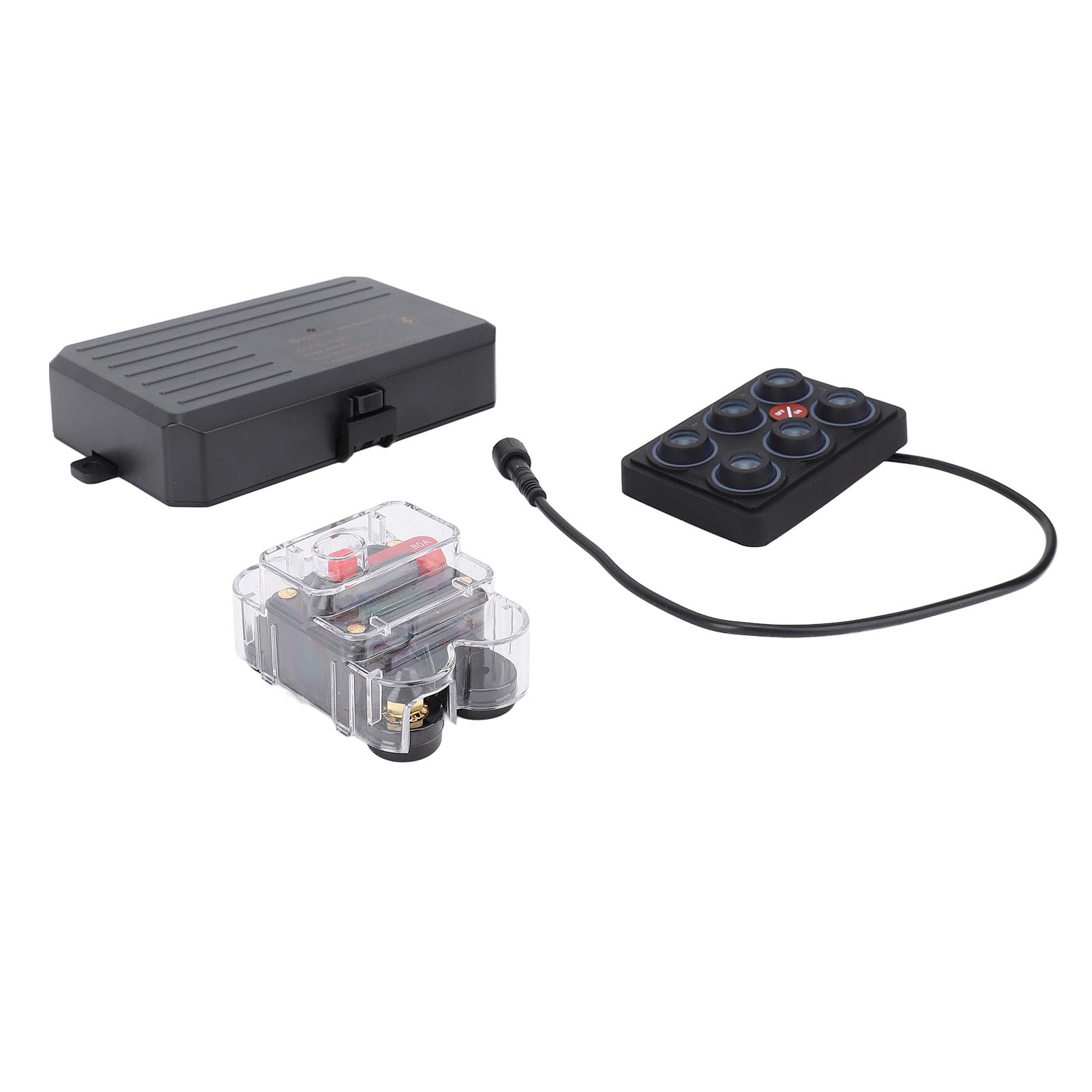 Panneau de Commutation 12 V 24 V 6 Gangs Kit RVB Boîte de Système de Relais de Circuit Multifonctionnel Panneau de Commutation Automobile pour Camions SUV UTV Aluminium moulé Sous Pression