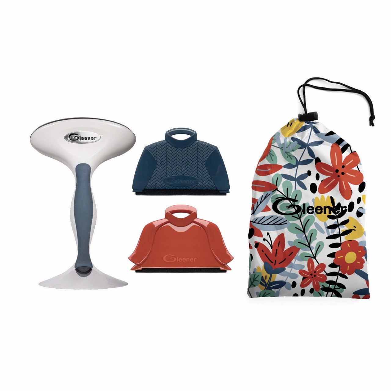 GLEENER Battery-Free Fabric Shaver & Lint Brush + Sweater Saver Gift Bundle | Adjustable Depiller for Clothing & Furniture (Bright Blossom)