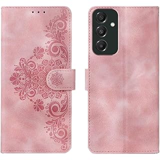 Amazon Basics Pink Flower Flip Cover - Samsung Galaxy A16 5G