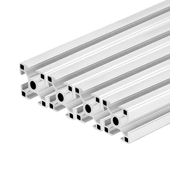 QNK 4pcs 1000mm39.4" Silver T Slot 3030 Aluminum Extrusion Silver