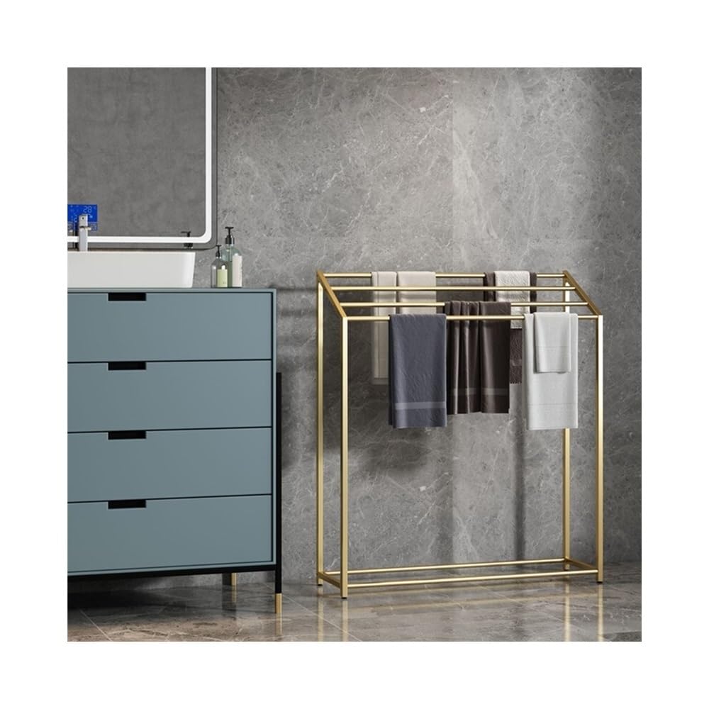 Towel Rack 4-layer Floor-standing Bathroom Towel Rack Nordic Punch-free Bedside Storage Free Standing Rail