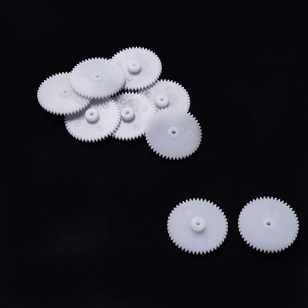 Othmro Plastic Gears, 48 Teeth Motor Gears Model 482A, Plastic Gears for Car Robot Motor, 482A-10PCS - Image 3
