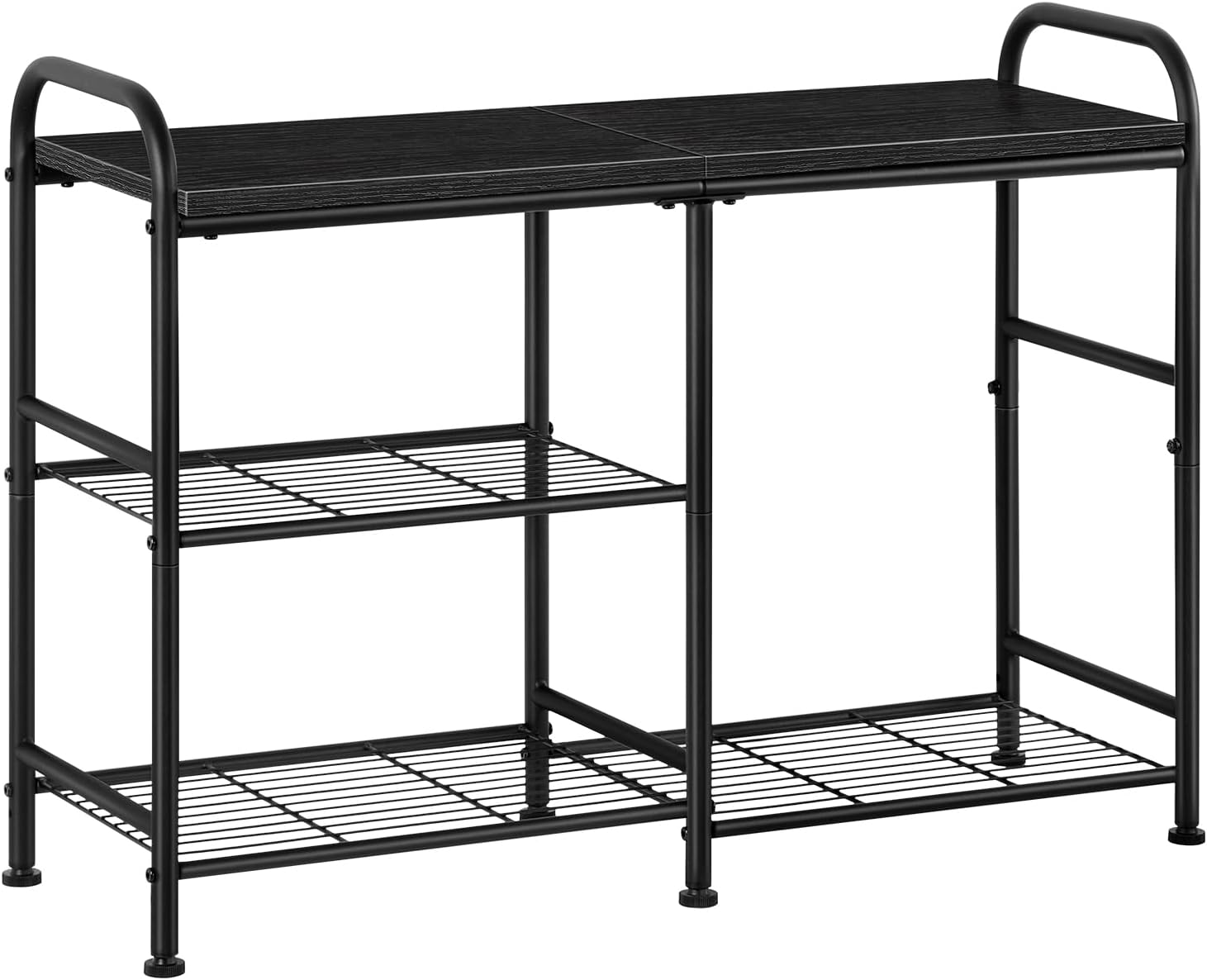 Shoe Rack Bench for Entryway Free Standing Shoe Organizer, Industrial Shoe Storage Shelf with