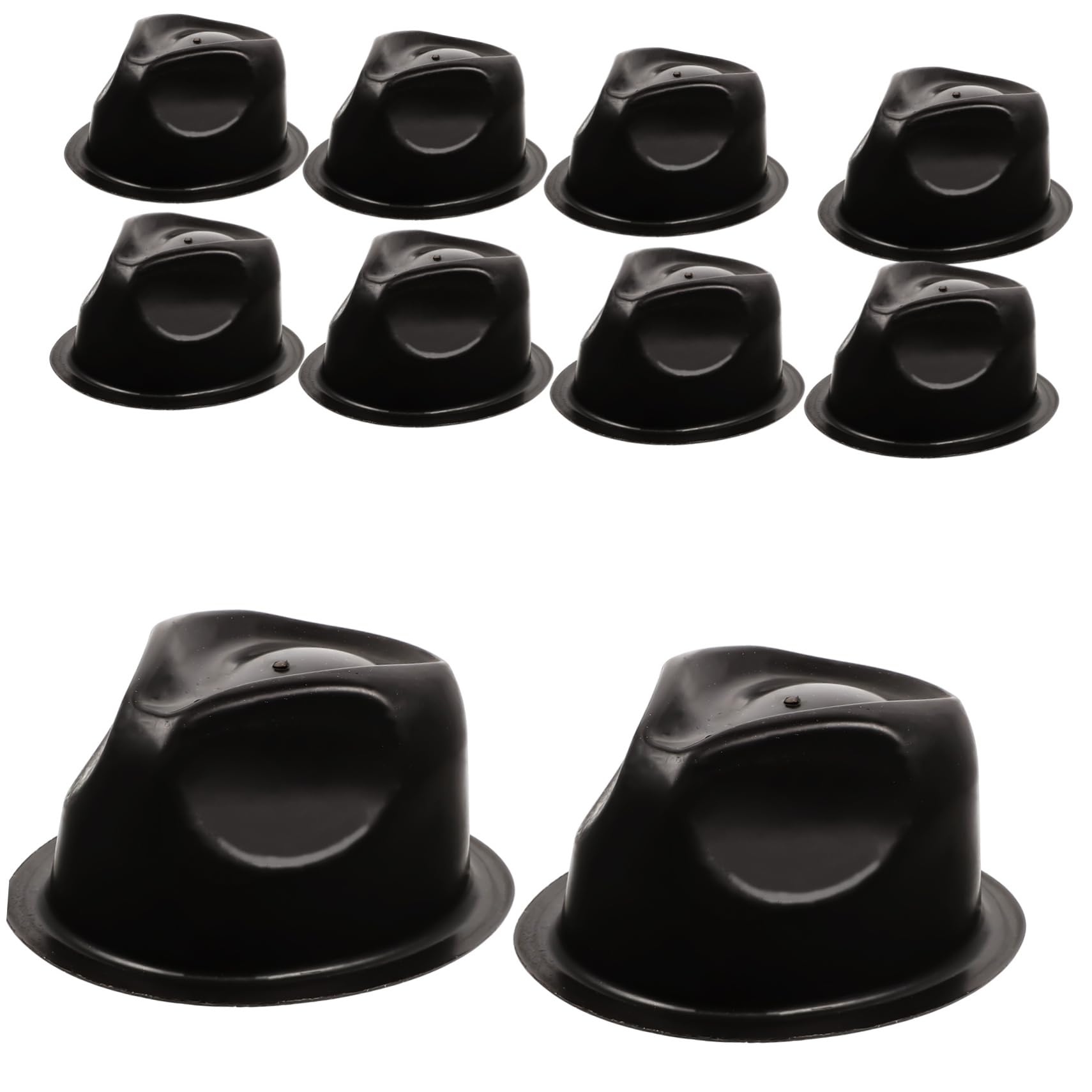 Hoedenstandaard, hoedenrek, organizer, hoedenplank, geschikt voor 5 hoeden, wandhouder van acryl met schroef voor honkbalpet, baseballpet in woonkamers, slaapkamers, garderobes, kasten, zwart