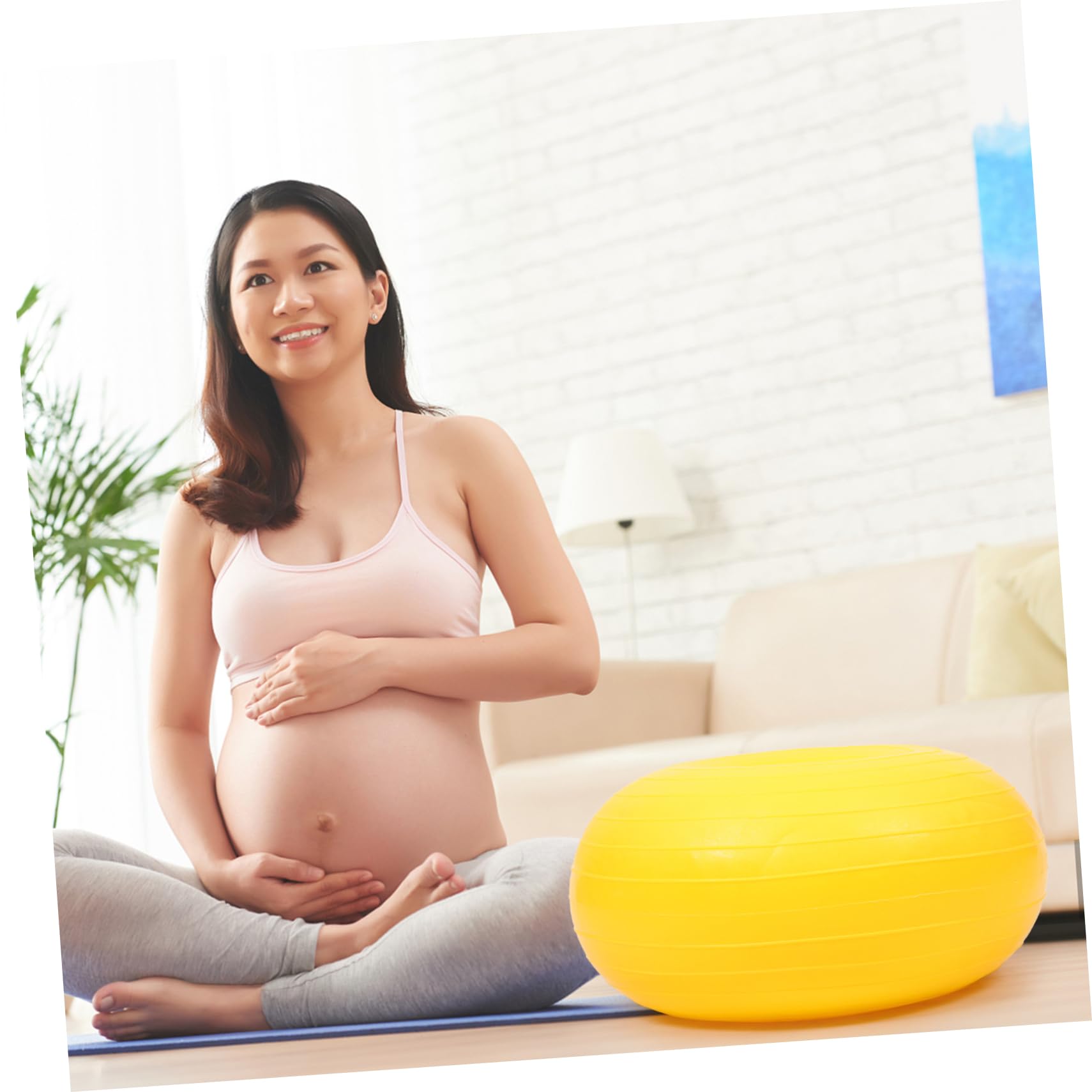 VANZACK Yoga Ball Small Core Ball Workout Supply Reusable PVC Material Easy to Clean Store