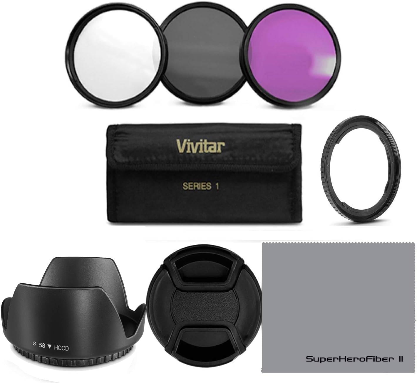 Essential Accessory Kit for Canon PowerShot SX530 HS, SX520 HS, SX60 HS, SX50 HS
