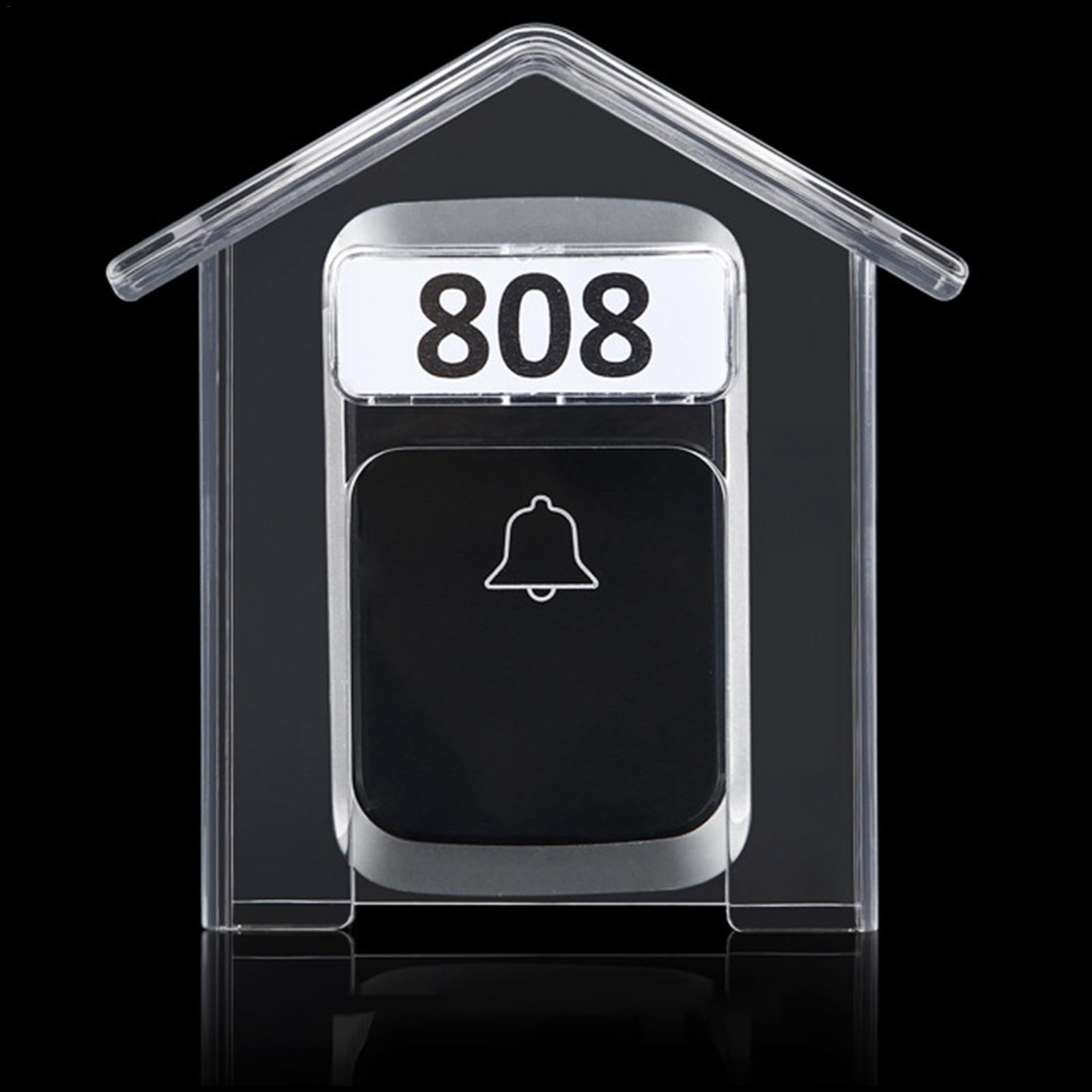 Ariou Multicolor Doorbell Rain Covers, Doorbell Rain Covers Shield Hood, Transparent Protector Covers For Doorbells, Weather Proof Rain Shield For Door Locks, Door Knobs, Protector For Visual