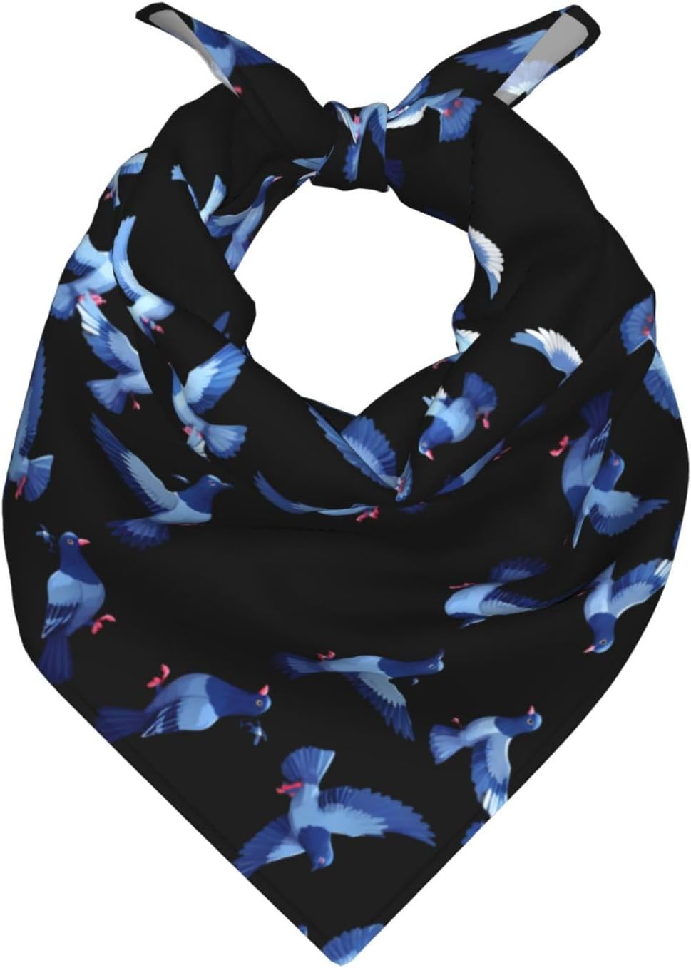 Pixel Pigeon Swarm Printed Bandana Scarf for Men & Women – Stylish Square Head and Neck Wrap, Multi‑Purpose Bandanas