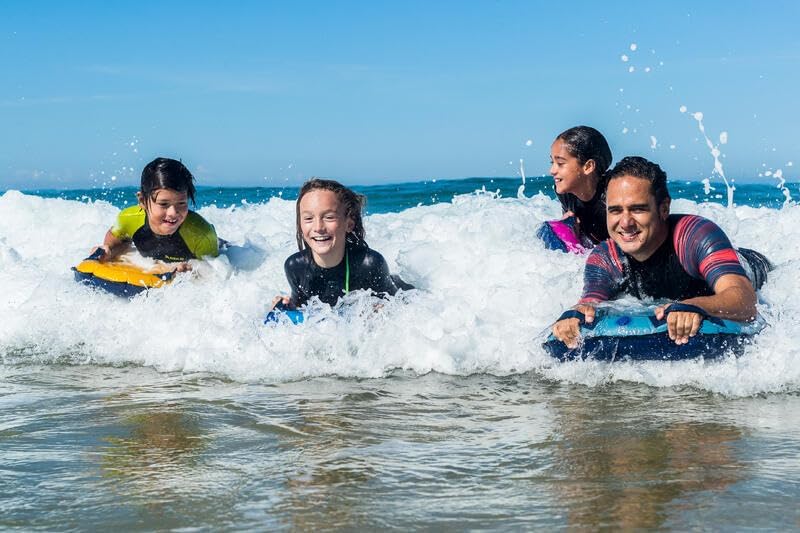 Miniatura 7 de ZAMAS Tabla de surf inflable para niños con asas y nueva válvula de botón, alfombrilla de ayuda ligera flotante para tabla de surf para aprender a
