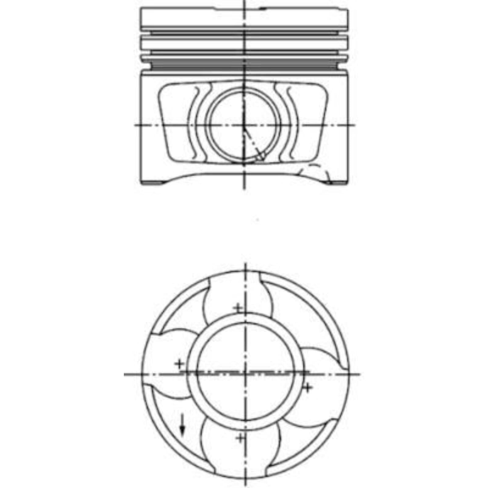Kolbenschmidt 40356600 pistone e anelli
