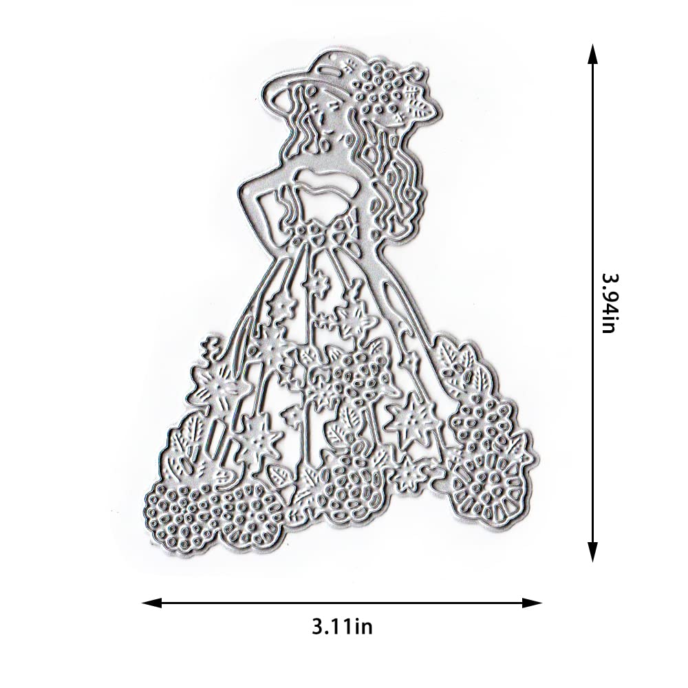 Amazon.com: Metal Girl Dress Women Cutting Dies for Card Making, Flower  Princess Dresses Cap Die Cuts Formal Dress Embossing Stencils Template  Mould for Card Scrapbooking and DIY Craft Album Paper Card Decor