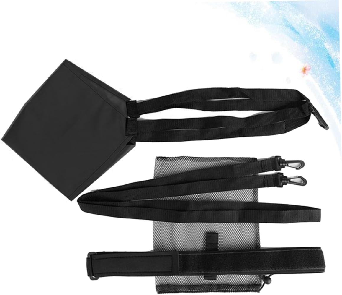 VICASKY Adjustable Swim Training Resistance Belt with Swimming Drag Parachute Portable Tether for Athletes and