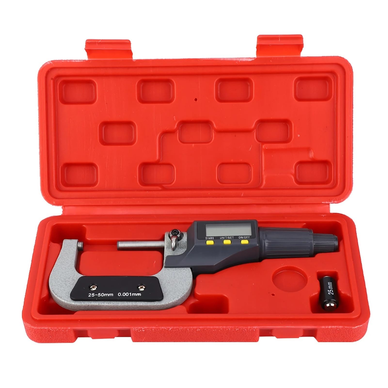 Micrómetro electrónico digital de 0,001 mm, calibrador exterior, calibrador exterior, micrómetro Mide cualquier cosa(25-50mm)