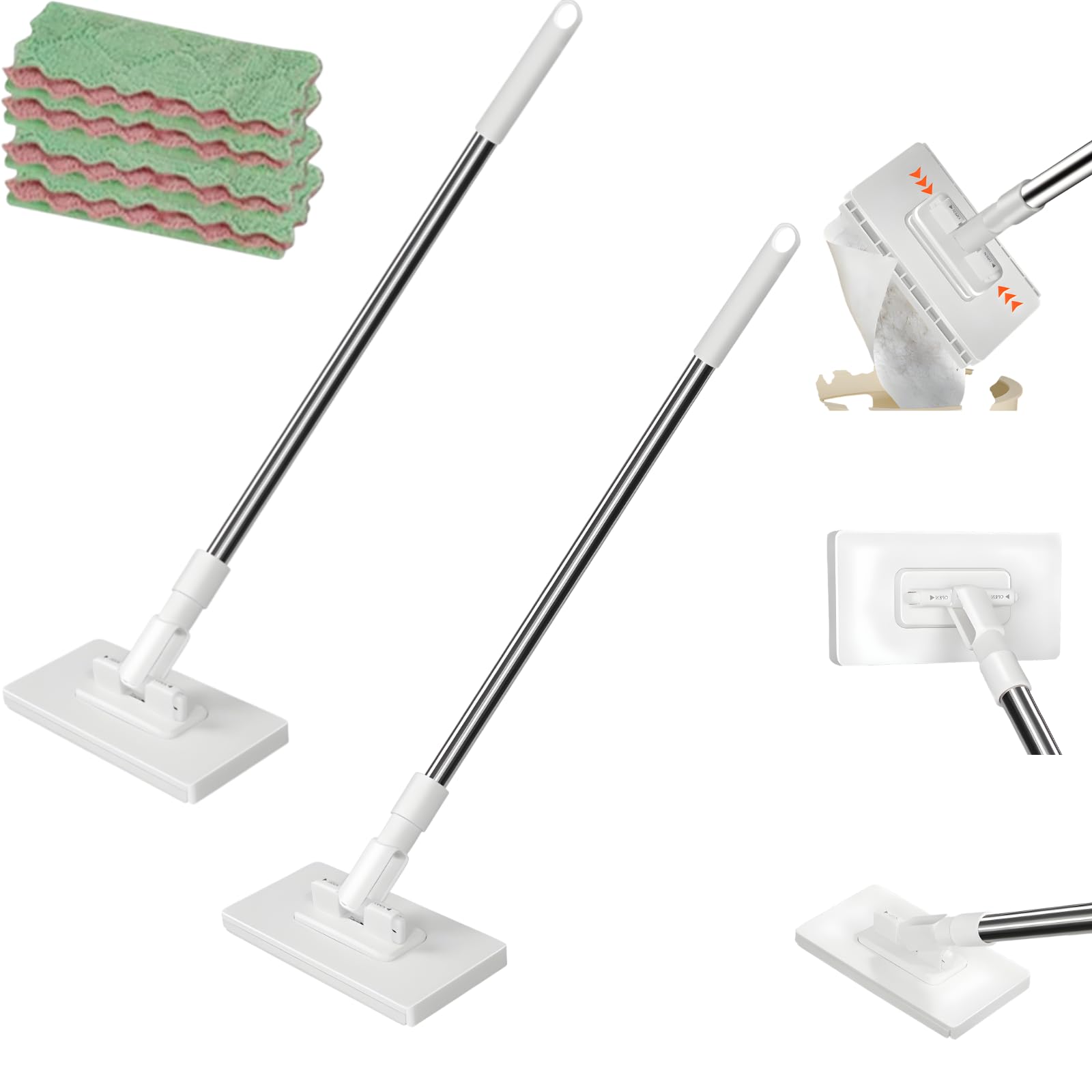 Amazon.co.jp: 自動機能付き手洗い不要モップ【2025新モデル 乾湿両用