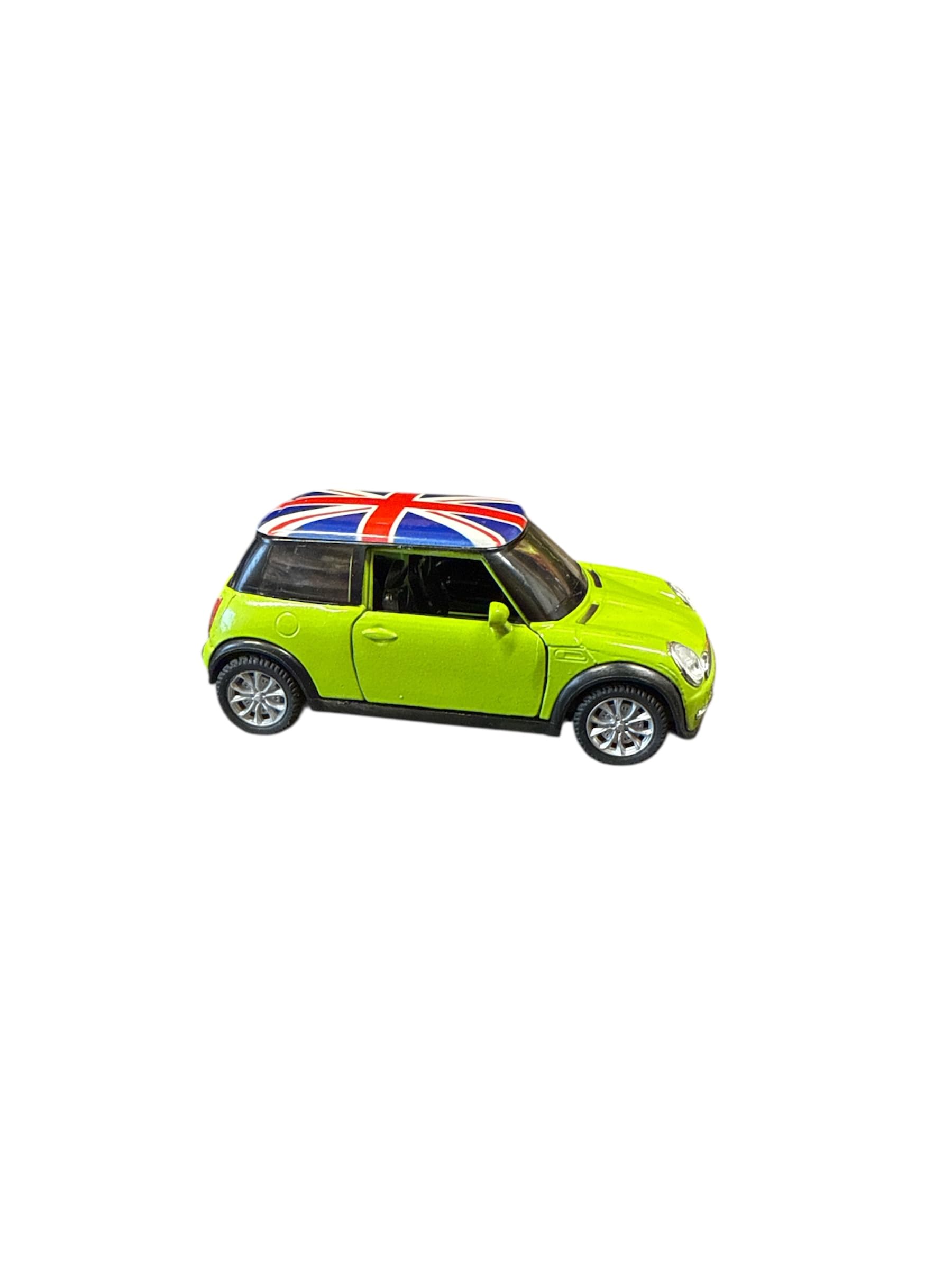 MiniCooper Metal Car With Union Jack Top,London MiniCooper (green)