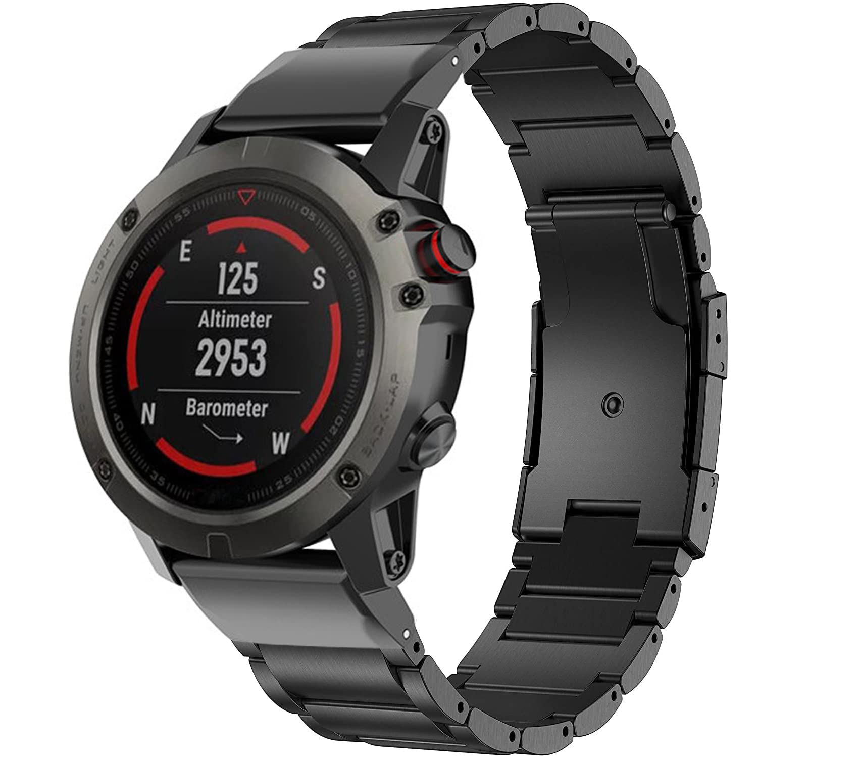 Amazon.co.jp: [MaKTech] チタンバンド ガーミン用 26mm クイック