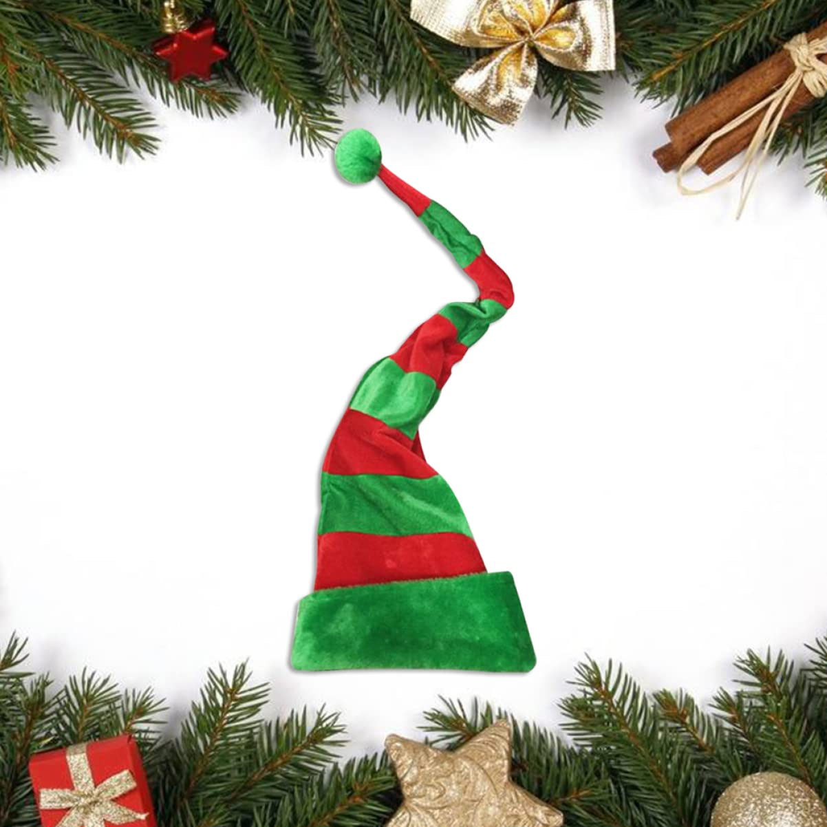 PRETYZOOM 4 Piezas sombrero largo de navidad gorra de elfos sombrero de elfo de fiesta felpa ropa infantil gorras para hombres novedad sombrero de navidad sombrero de fiesta de navidad