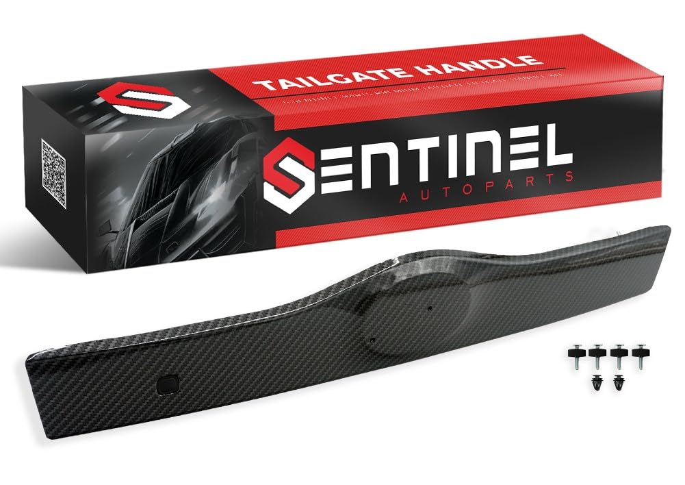 Sentinel Parts Liftgate Tailgate Handle Carbon Fiber Look for 2004-2009 Toyota Prius