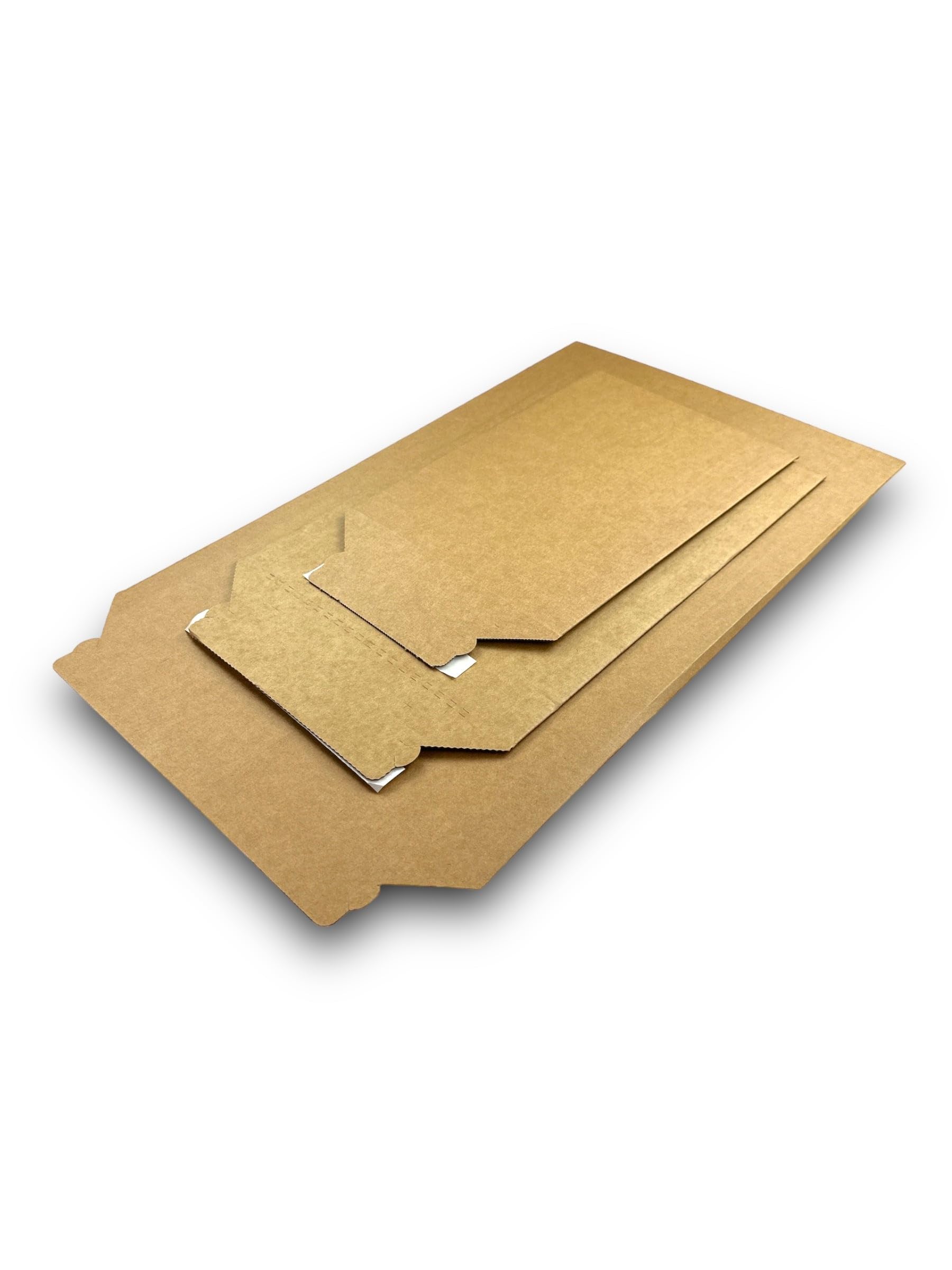 200 x Versandtaschen Wellpappe DIN A4-250 x 353 mm selbstklebend - Versandtaschen aus Karton für Elektronik Bücher Transport - Warensendung Versandverpackung (200)