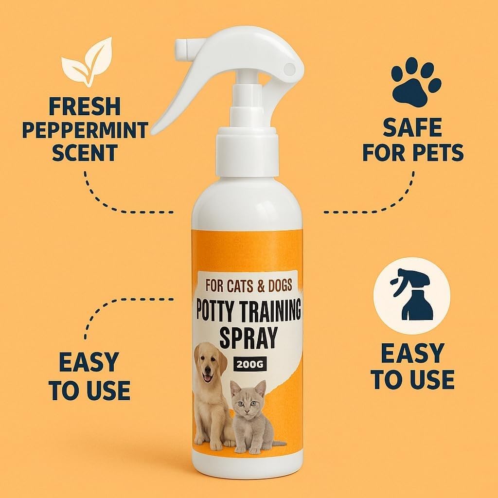 Puppy Training Spray, Lime and Mint Scented Dog Potty Training Aid, 200ml 2