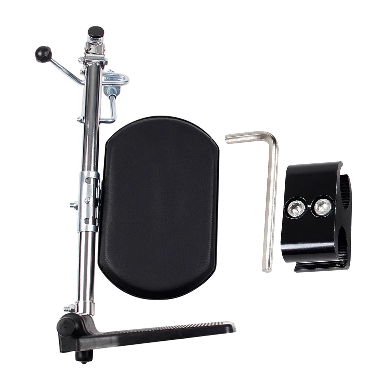 Reposapiés para sillas de ruedas estándar Premium para silla de ruedas, fácil de instalar, izquierda, 15 x 10 x 5 cm