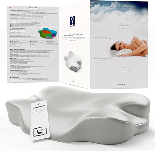 Miniatura 7 de Almohada de belleza con 2 fundas de almohada, almohada facial de espuma viscoelástica antiarrugas para dormir de espalda, de lado y boca abajo,