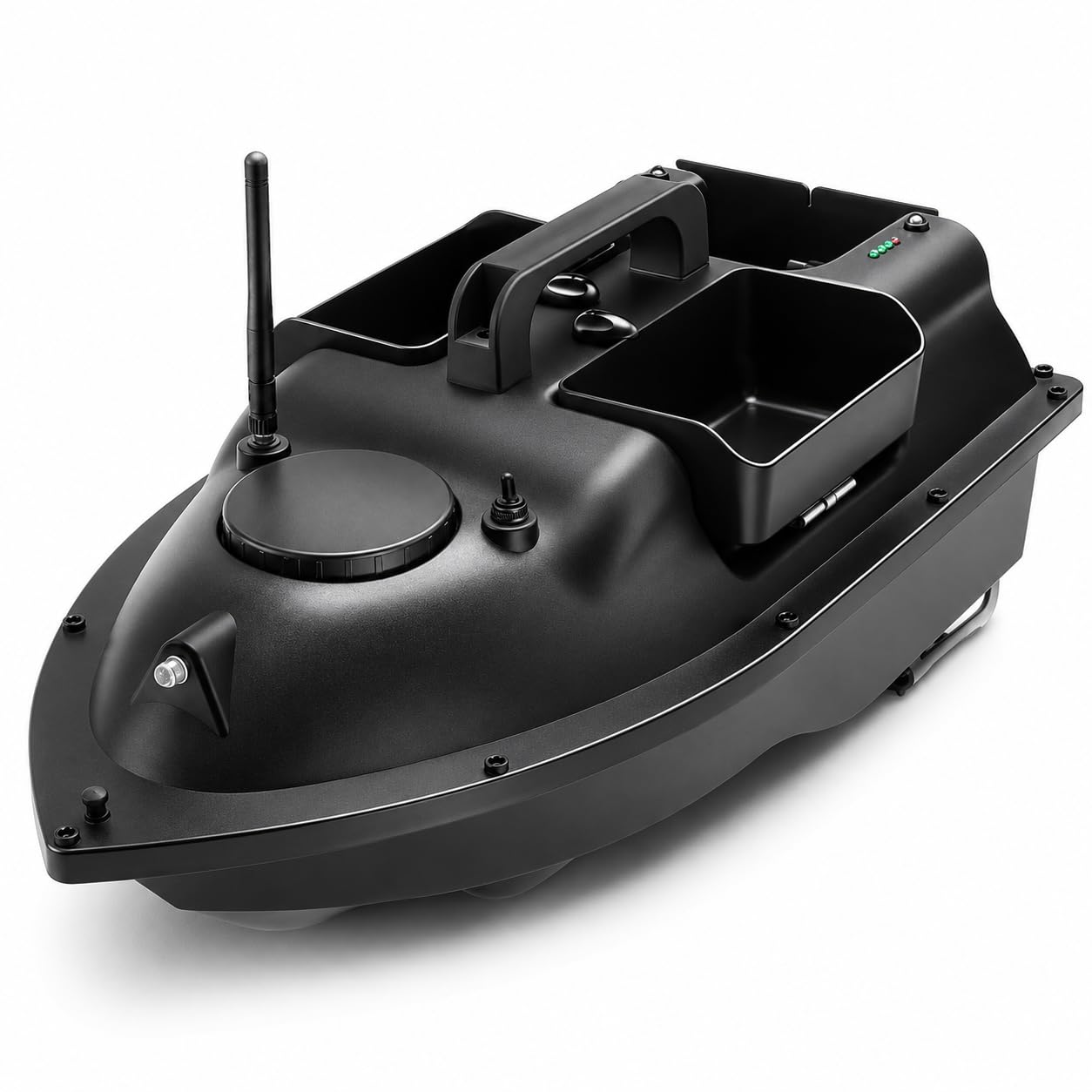 Barca per esche per carpa GPS con Fish Finder, doppio motore RC Feed Boat, telecomando da 500 m, 16 punti di memoria da pesca