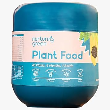 Nurturing Green® All-in-One Plant Food (400gm, granules) | Provides Plant with Nutrition & Growth and improves Soil Health | Nutrient-Rich Fertilizer with Slow Nutrition Release for Home Gardening - image, photos