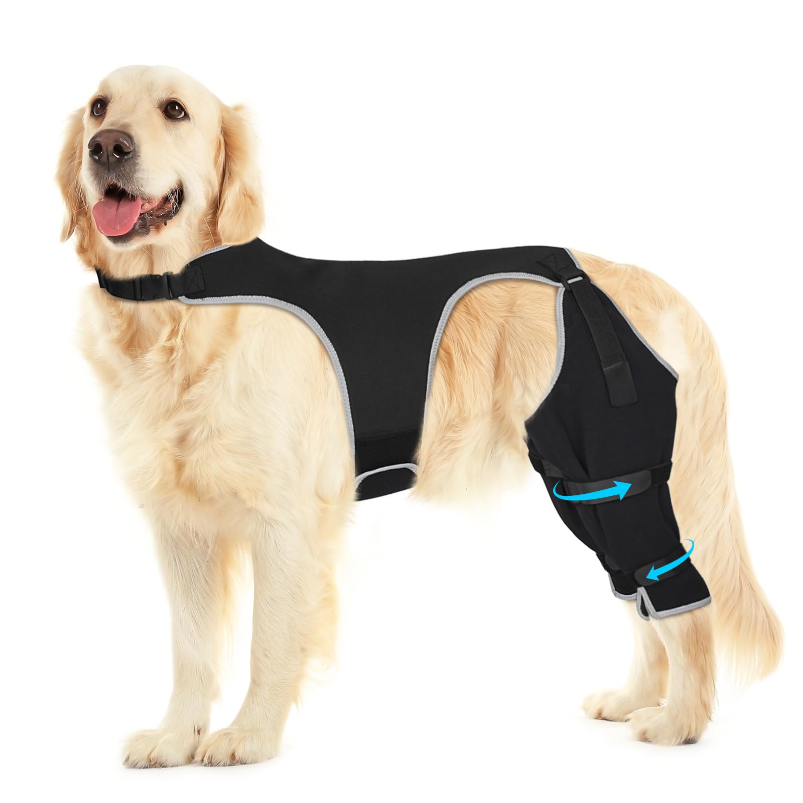 Photo 1 of Pawfun Dog Rear Leg Sleeve to Stop Licking, Sleeve-L-2